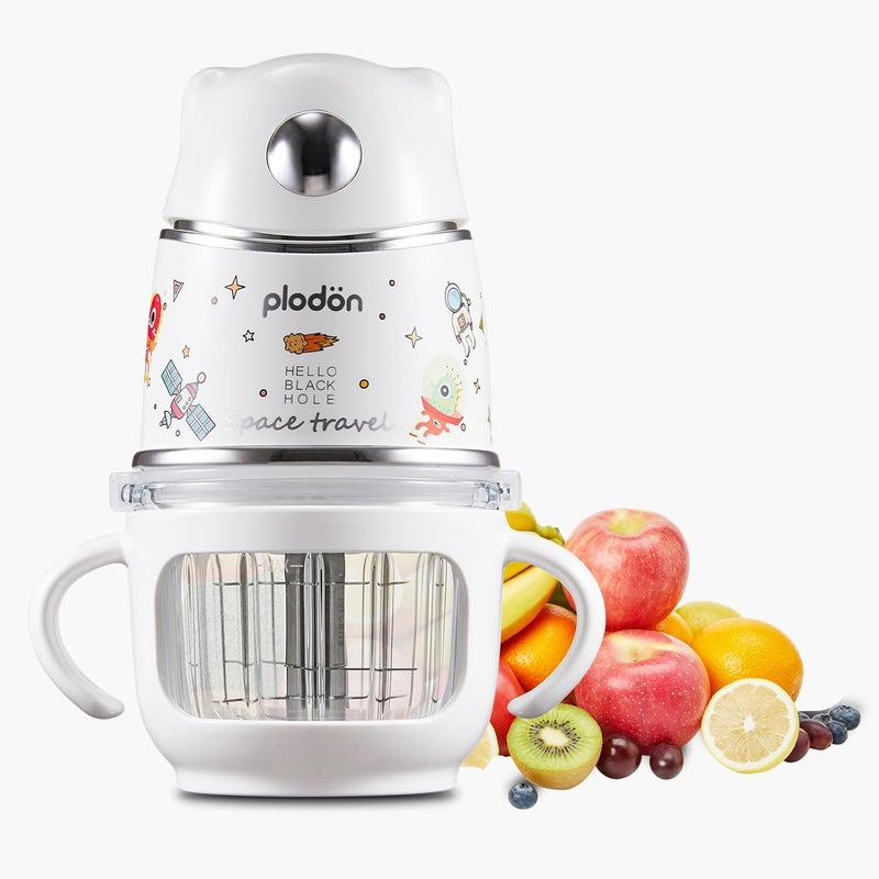 Plodon Baby food processor, 15-in-1 baby food processor set, suitable for vegetables, fruits and meat, compatible with stage-based recipes, separator, silicone spoon, scraper, (silver) - Image 1